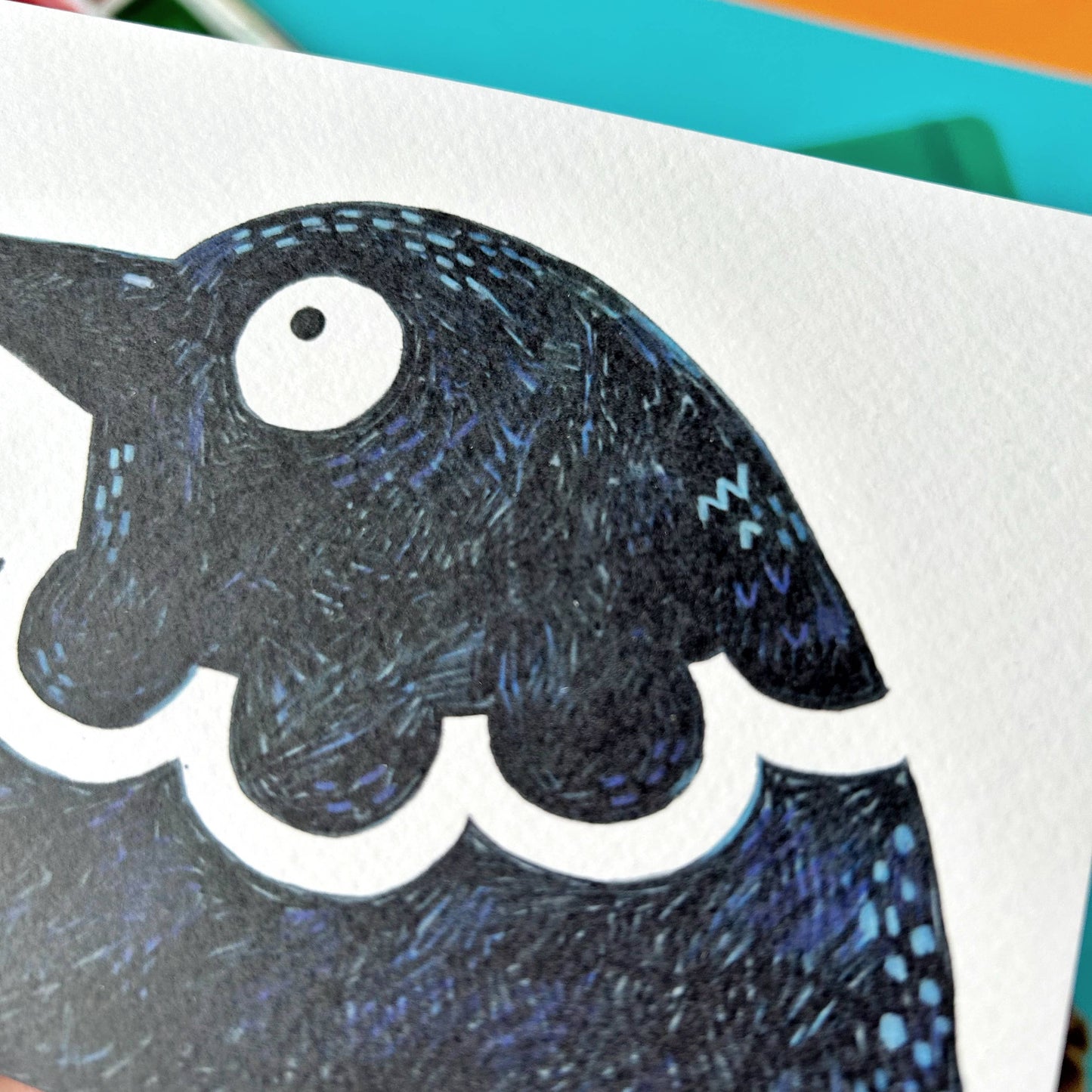 Scribbly Bird Postcard