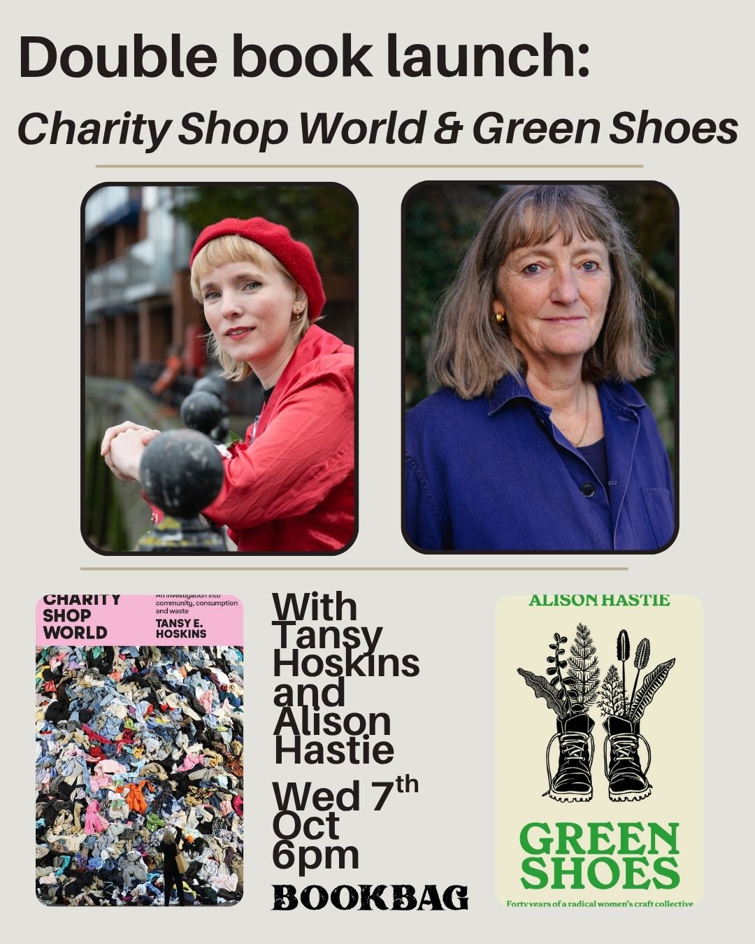 Event ticket: Tansy Hoskins and Alison Hastie launch Charity Shop World and Green Shoes
