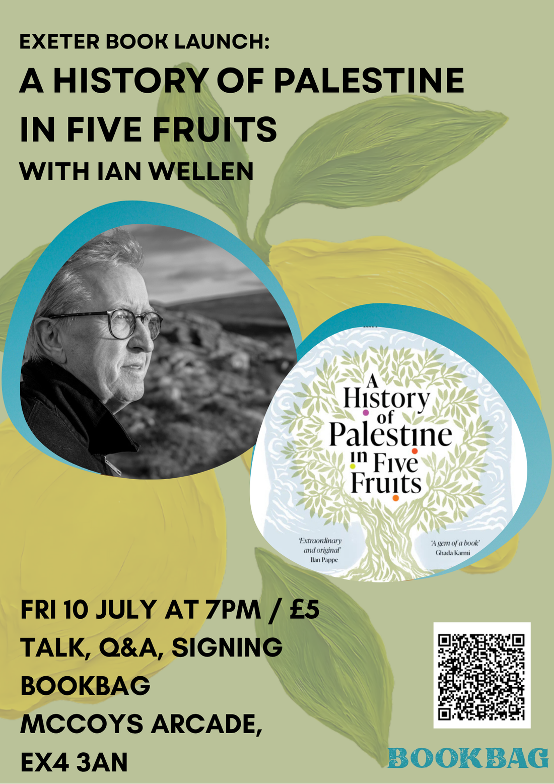 Fri 10 July / Book Launch A History of Palestine in Five Fruits
