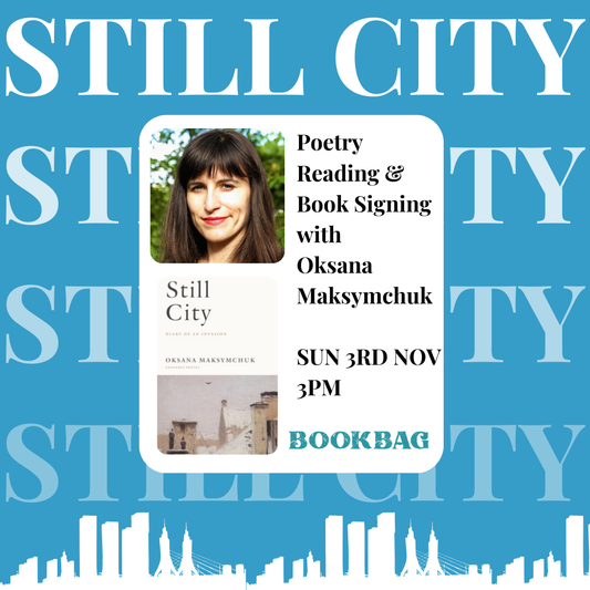 Sunday 3 November / Poetry Reading & Book Signing with Oksana Maksymchuk