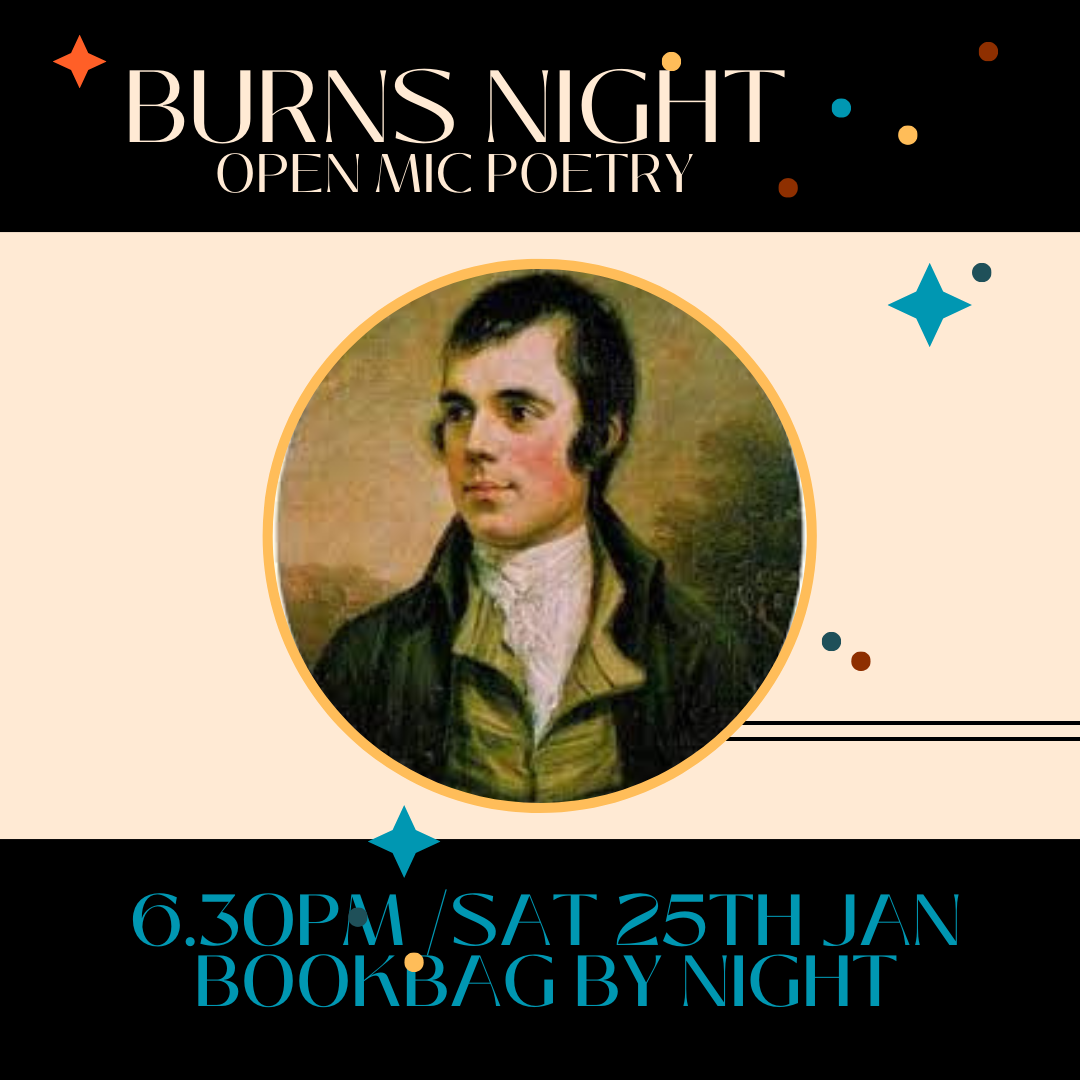 Sat 25 Jan / Bookbag By Night presents Burns Night