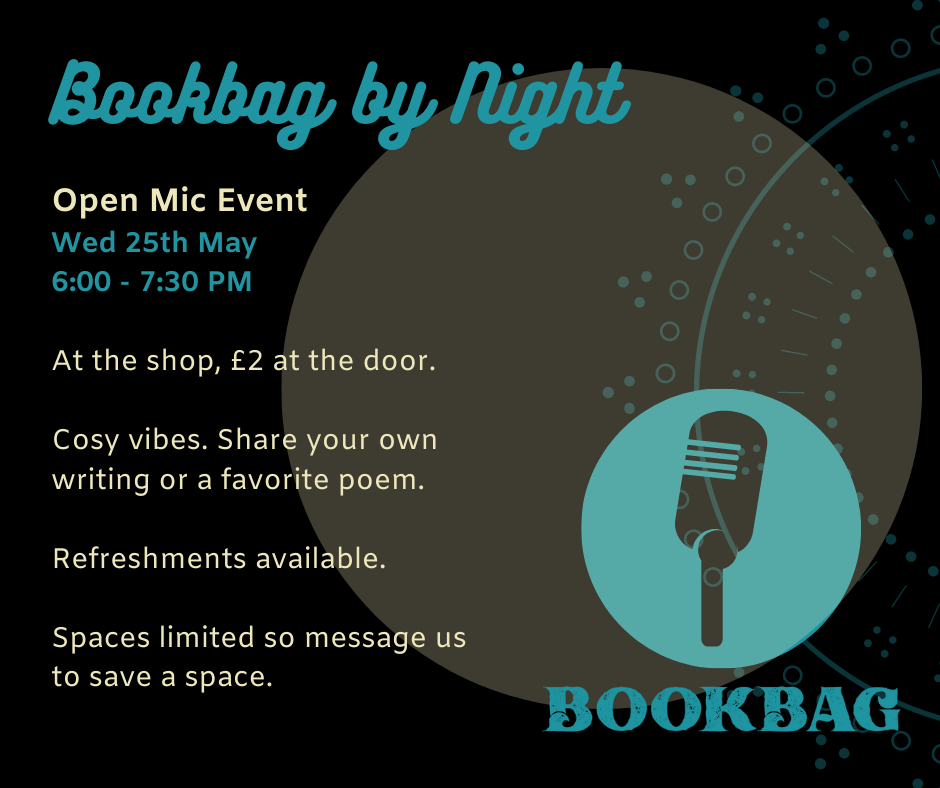 25 May / Poetry Event: Bookbag by Night