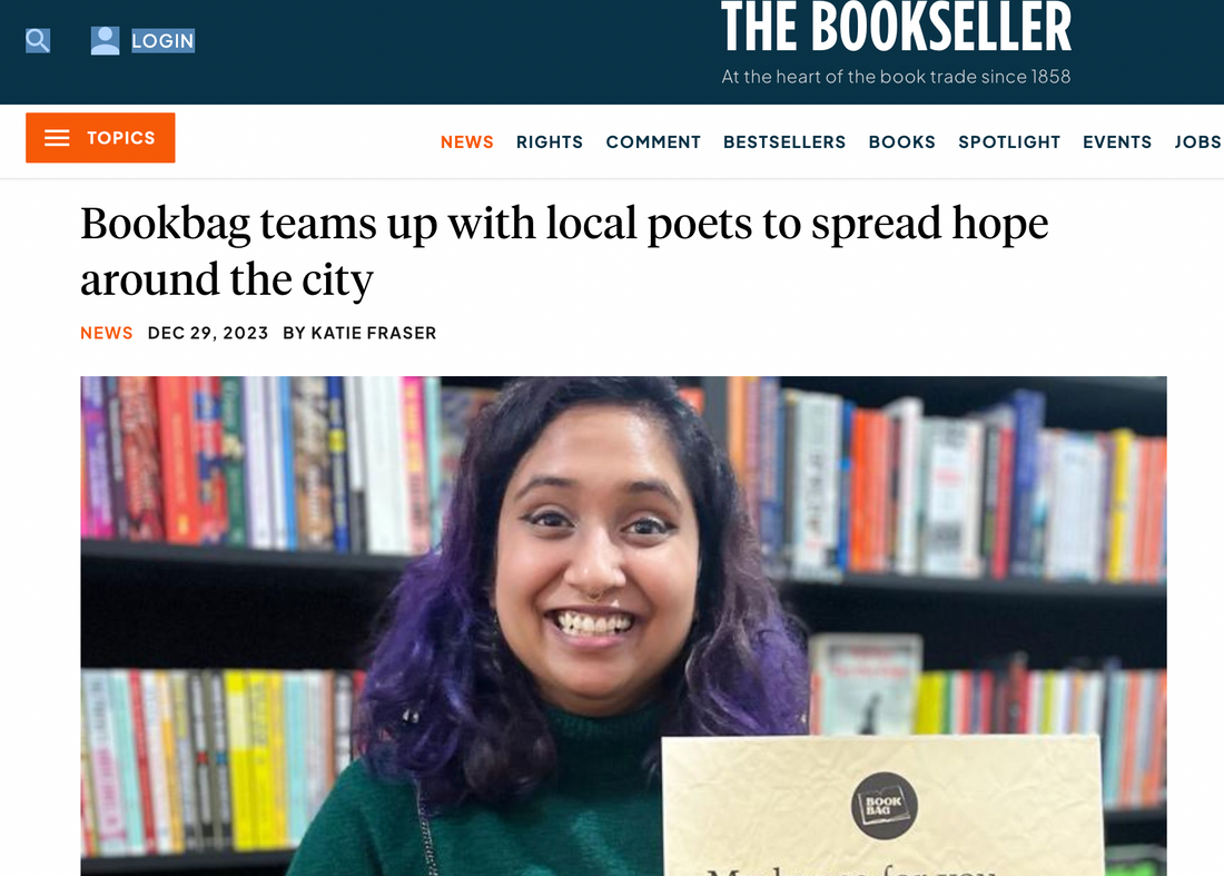 Bookbag teams up with local poets to spread hope around the city