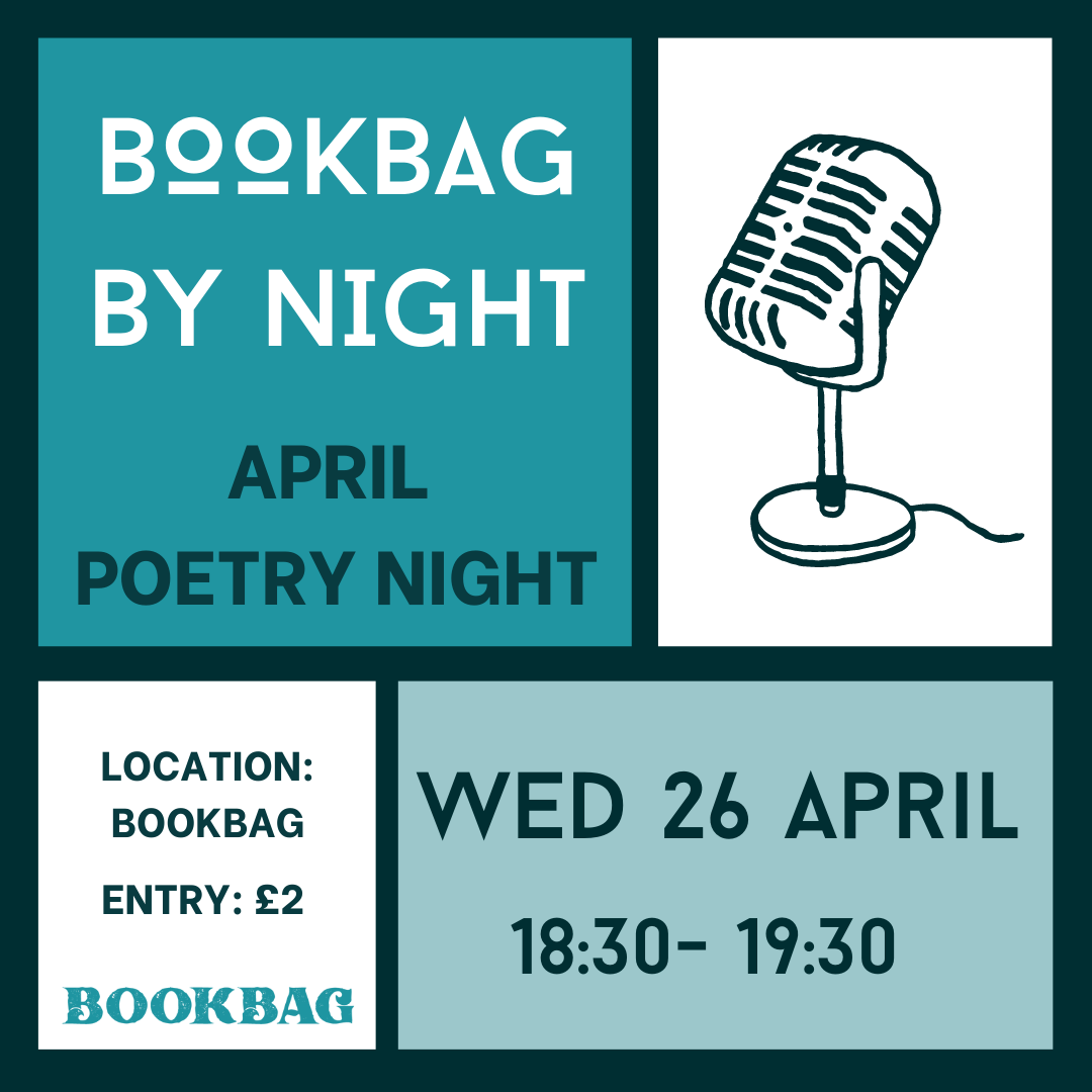 Wed 26 April | Bookbag by Night Poetry Event