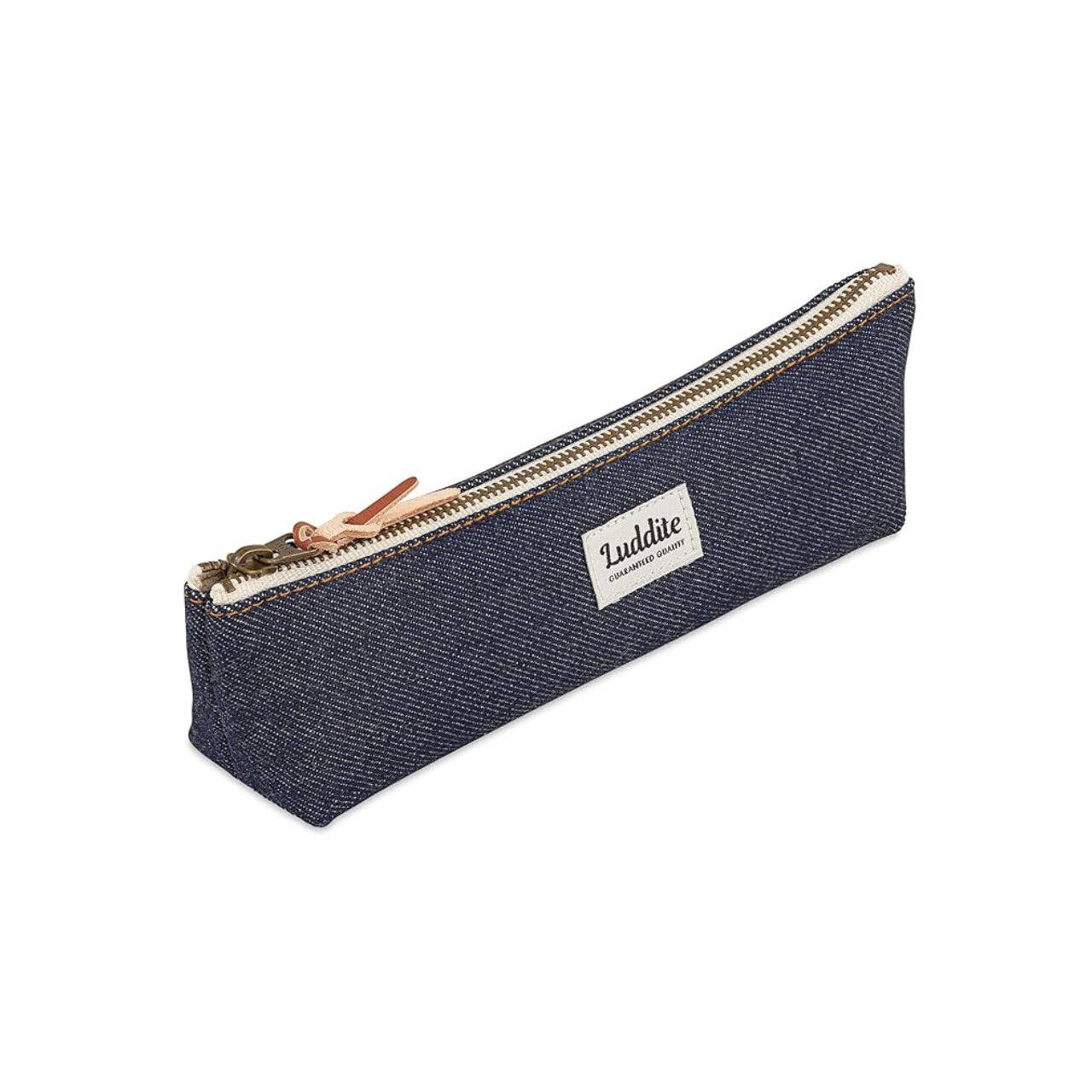 Luddite Boat Pen Case – Japanese Canvas & Denim in Three Sizes: Black / Small