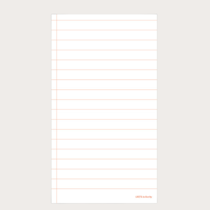 Paperian Lists To Live by Memo Pad [8 Styles]: Month