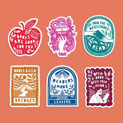 Join the Resistance. Read. - Literary Activist Sticker