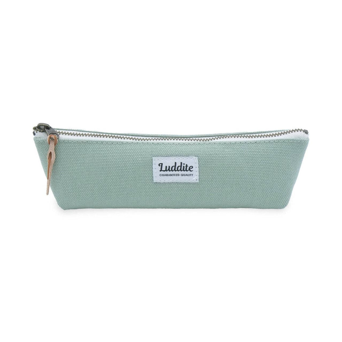 Luddite Boat Pen Case – Japanese Canvas & Denim in Three Sizes: Greige / Small