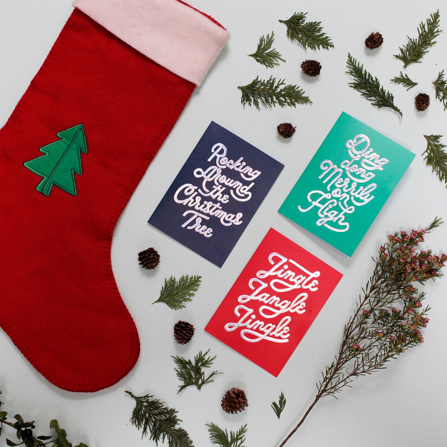 Jingle Jangle Jingle Christmas Card (in cellophane)