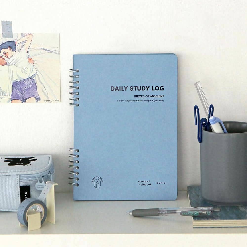 Iconic Daily A5 Study Planner – Undated Productivity Notebook: Lemon yellow