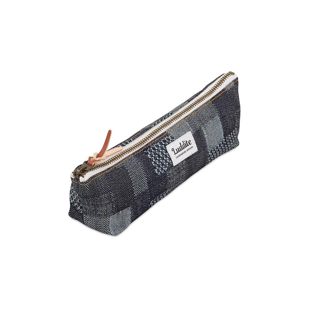 Luddite Boat Pen Case – Japanese Canvas & Denim in Three Sizes: Black / Small