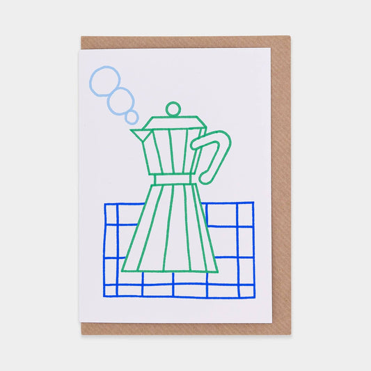 Morning Coffee Greetings Card