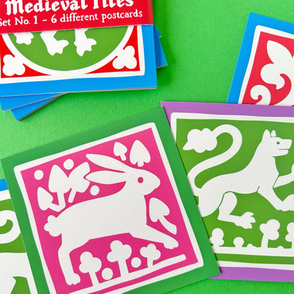 Medieval Tiles Postcard Set No1