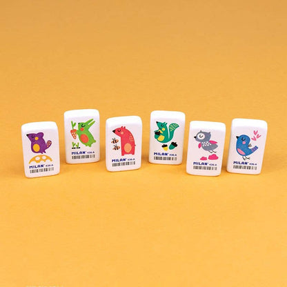MILAN Erasers 436A - Box of 36 Animal Erasers
