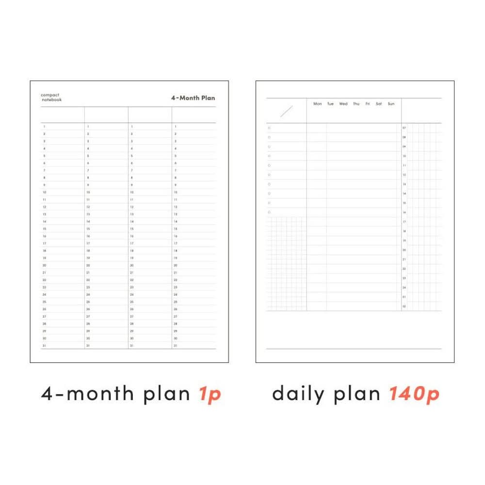 Iconic Daily A5 Study Planner – Undated Productivity Notebook: Placid blue