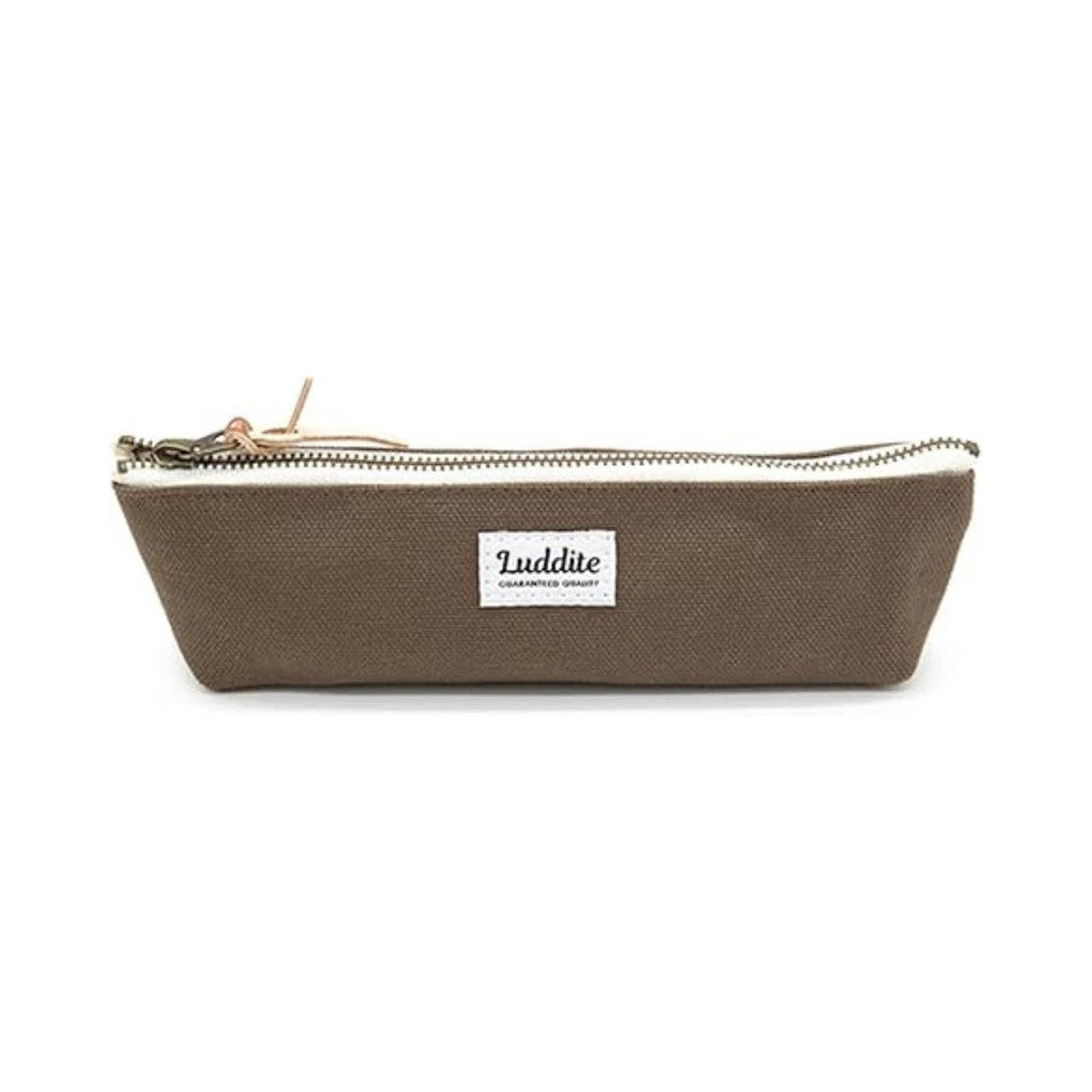 Luddite Boat Pen Case – Japanese Canvas & Denim in Three Sizes: Green / Small