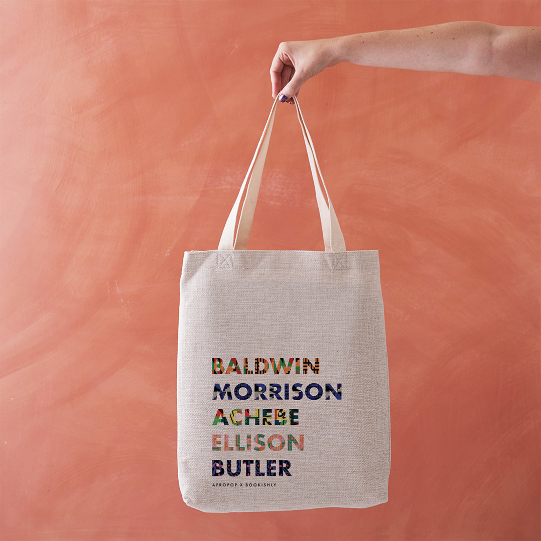 List of Black Authors - Tote Bag - Afropop X Bookishly: Bookishly logo