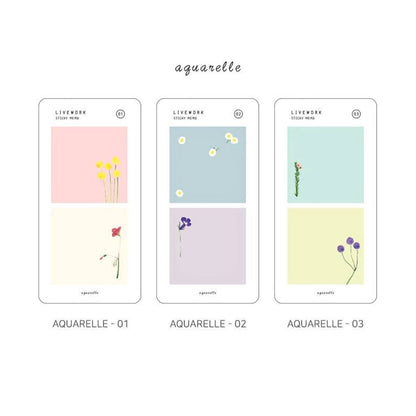 Livework Memo Sticky Note Set – 80 Sheets: Colour Palette 01