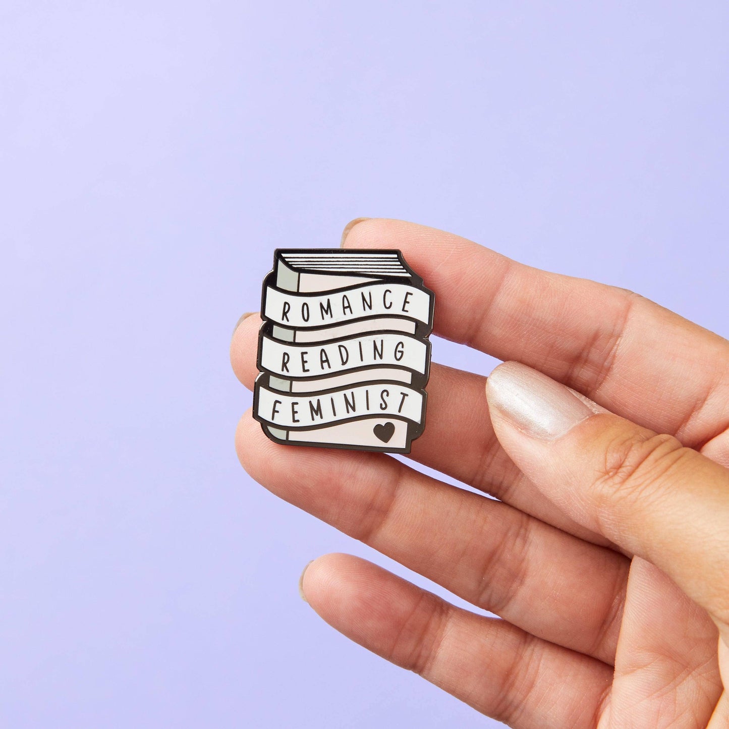 Romance Reading Feminist Enamel Pin