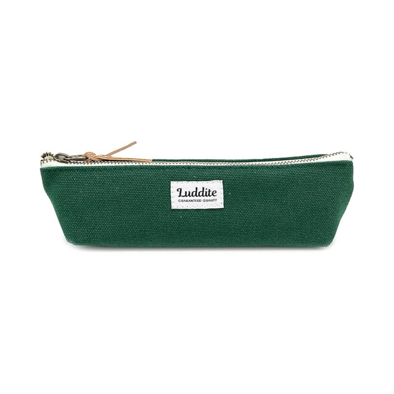 Luddite Boat Pen Case – Japanese Canvas & Denim in Three Sizes: Black / Small