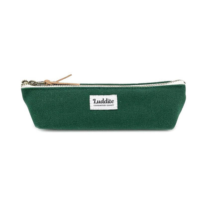 Luddite Boat Pen Case – Japanese Canvas & Denim in Three Sizes: Black / Small