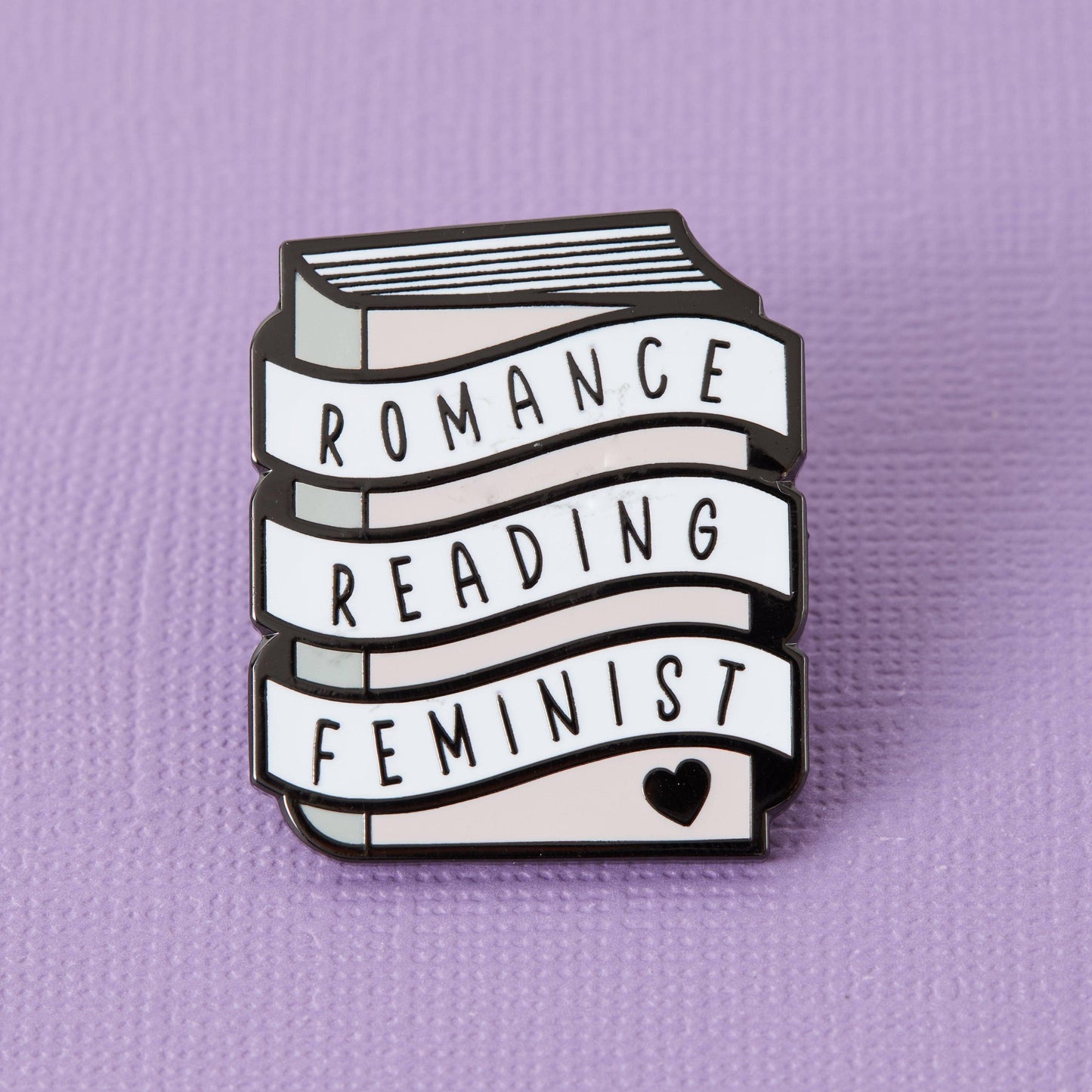 Romance Reading Feminist Enamel Pin