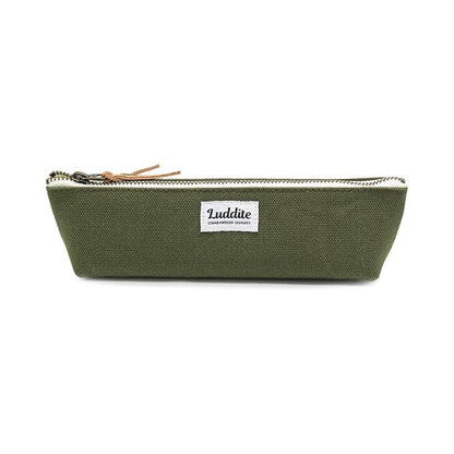 Luddite Boat Pen Case – Japanese Canvas & Denim in Three Sizes: Black / Small