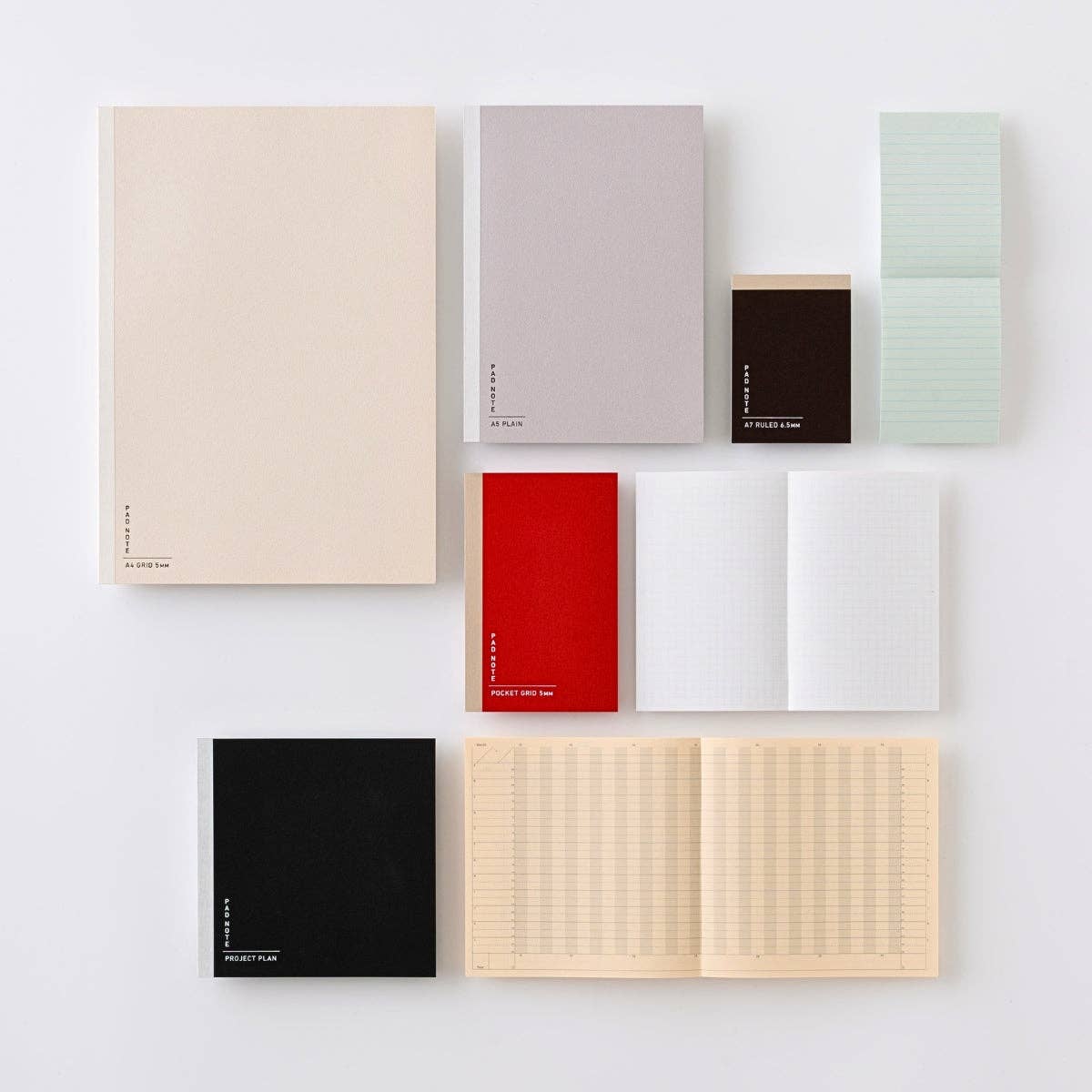 Sikigu Pad Note – Easy Peel Off Notebook: Black / A5 / Grid