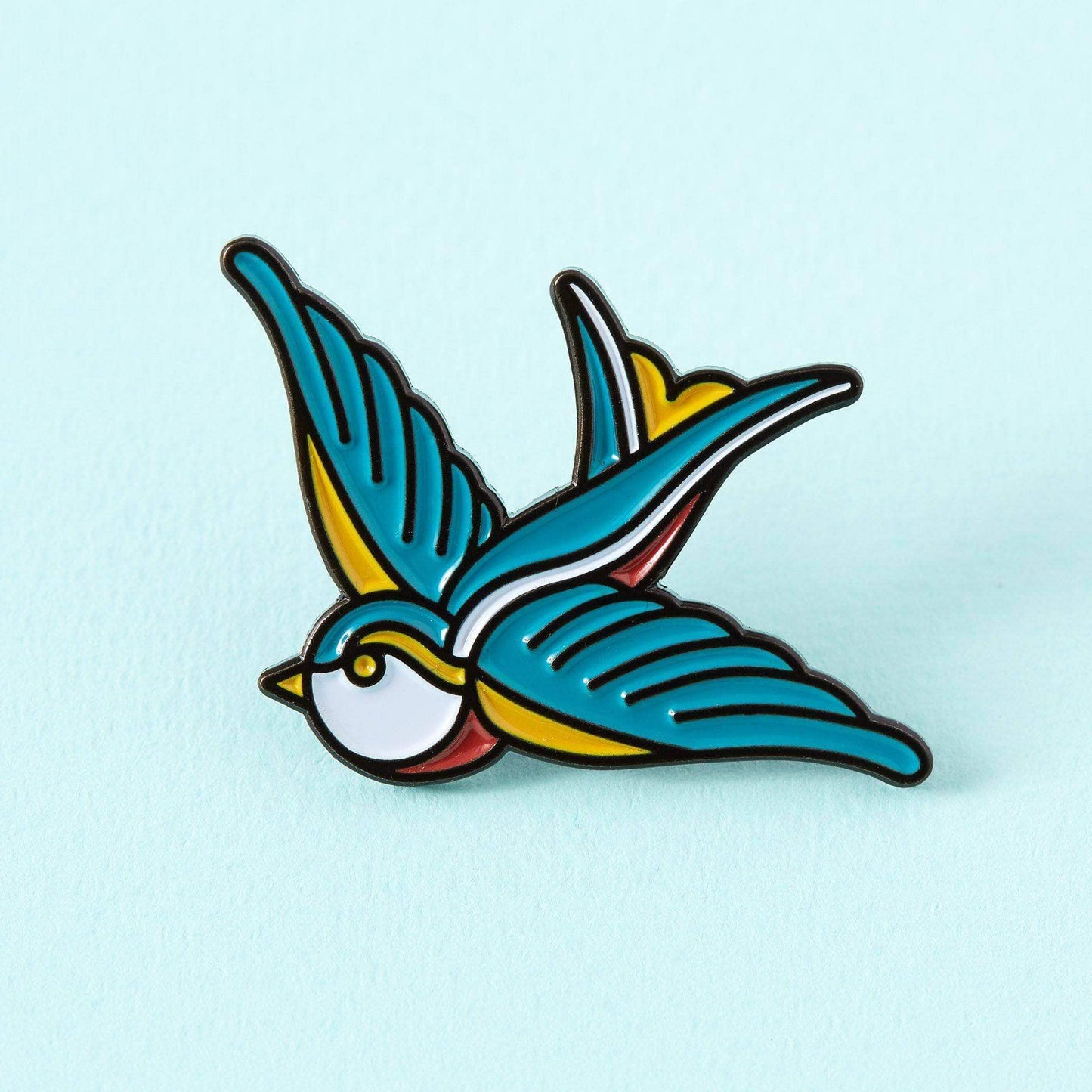 Swallow Tattoo Inspired Enamel Pin