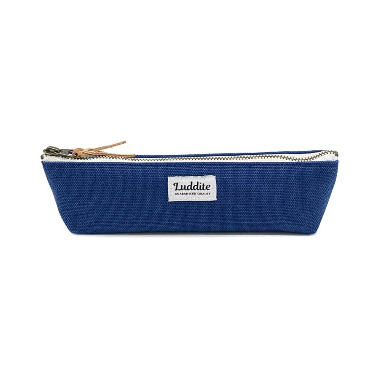 Luddite Boat Pen Case – Japanese Canvas & Denim in Three Sizes: Black / Small