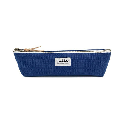 Luddite Boat Pen Case – Japanese Canvas & Denim in Three Sizes: Black / Small