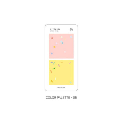 Livework Memo Sticky Note Set – 80 Sheets: Colour Palette 01