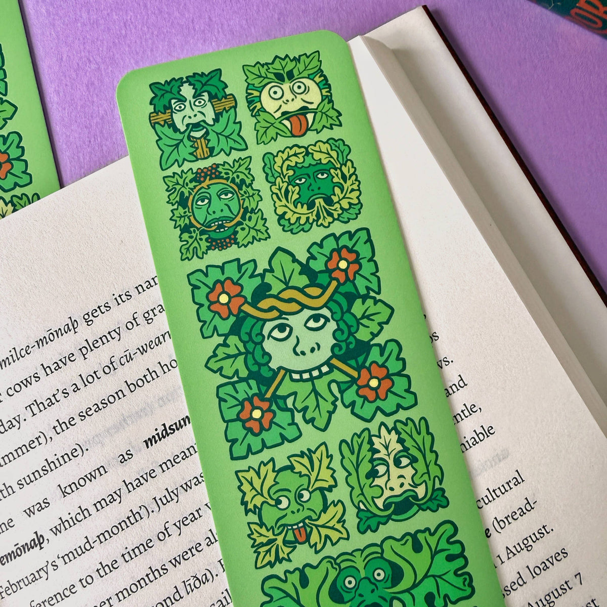 Green Man Folklore Bookmark