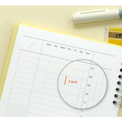 Iconic Daily A5 Study Planner – Undated Productivity Notebook: Lemon yellow