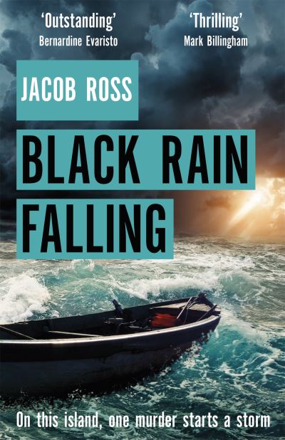 Black rain falling