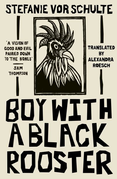 Boy with a black rooster