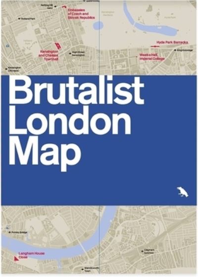 Brutalist London Map 2Nd Edition