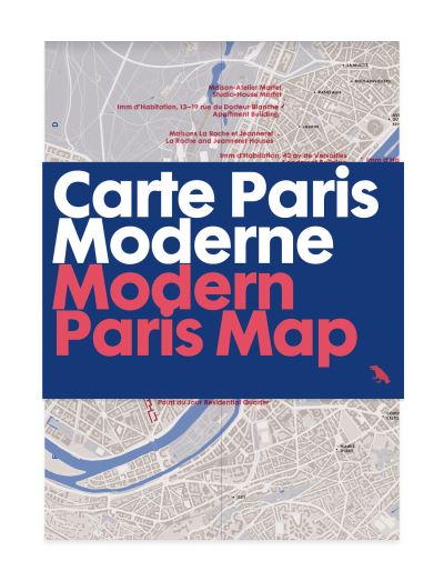 Modern Paris map