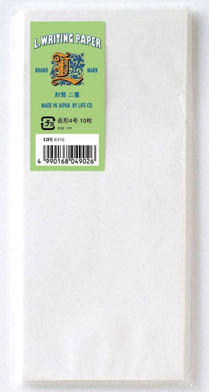 Life 'L brand' J Envelopes (9x21cm) -- Pack of 10