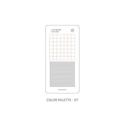 Livework Memo Sticky Note Set – 80 Sheets: Colour Palette 01