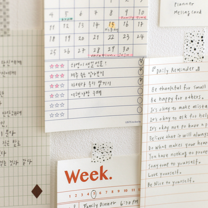 Paperian Lists To Live by Memo Pad [8 Styles]: Month