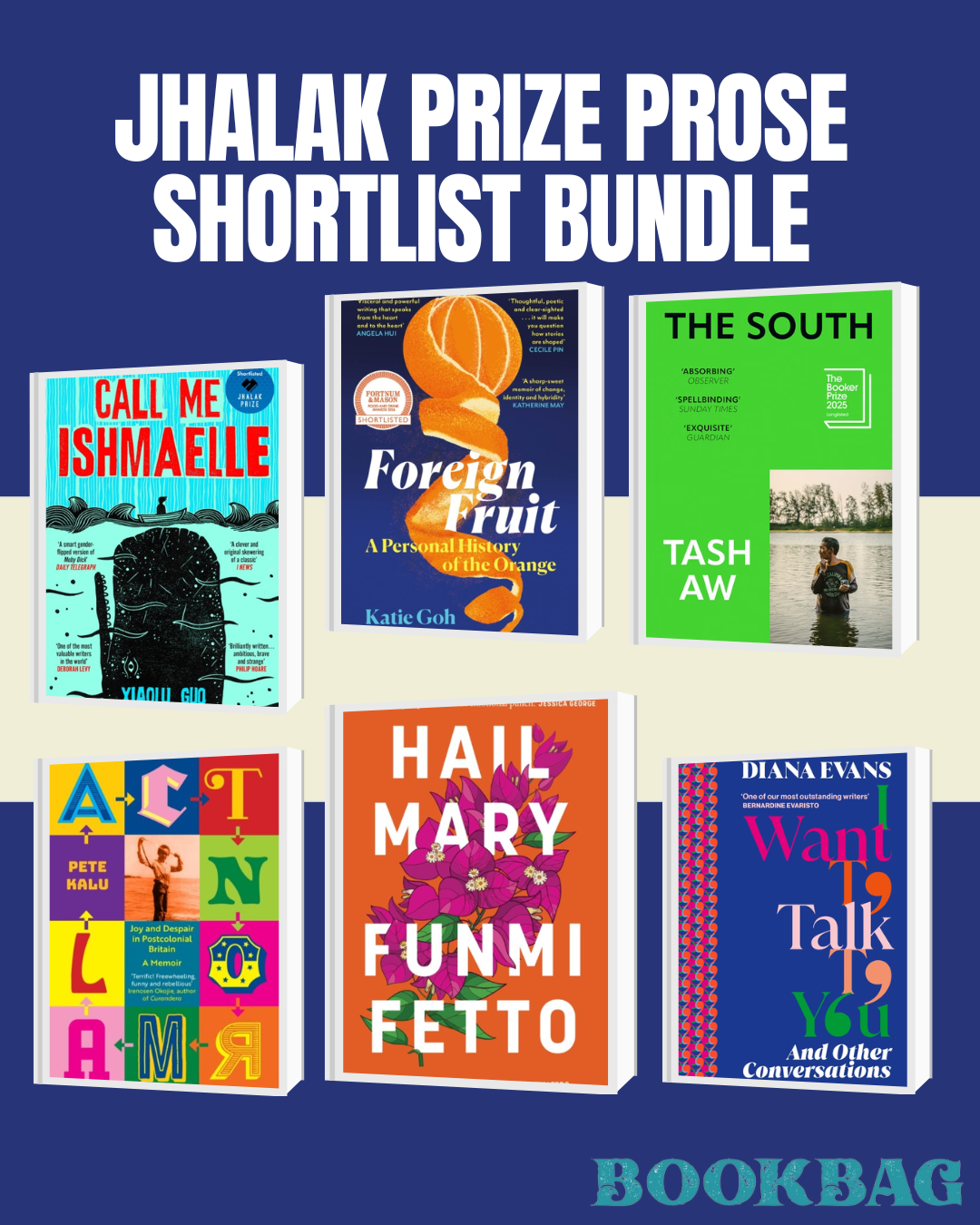Jhalak Prize Shortlist Prose 2026 Bundle £68 (RRP £75.94)