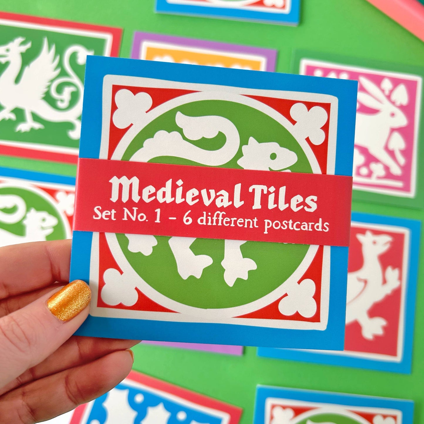 Medieval Tiles Postcard Set No1