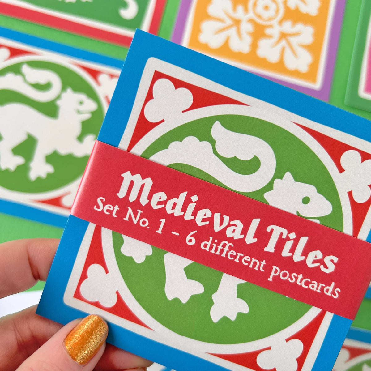 Medieval Tiles Postcard Set No1