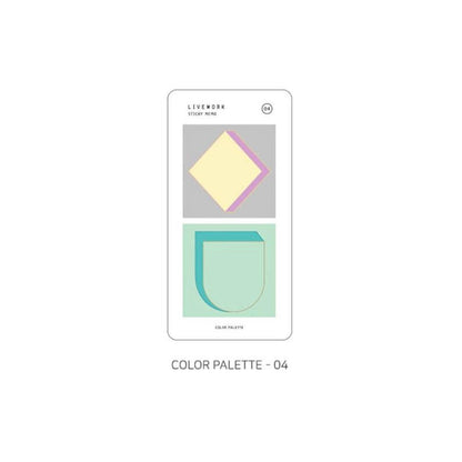 Livework Memo Sticky Note Set – 80 Sheets: Colour Palette 01