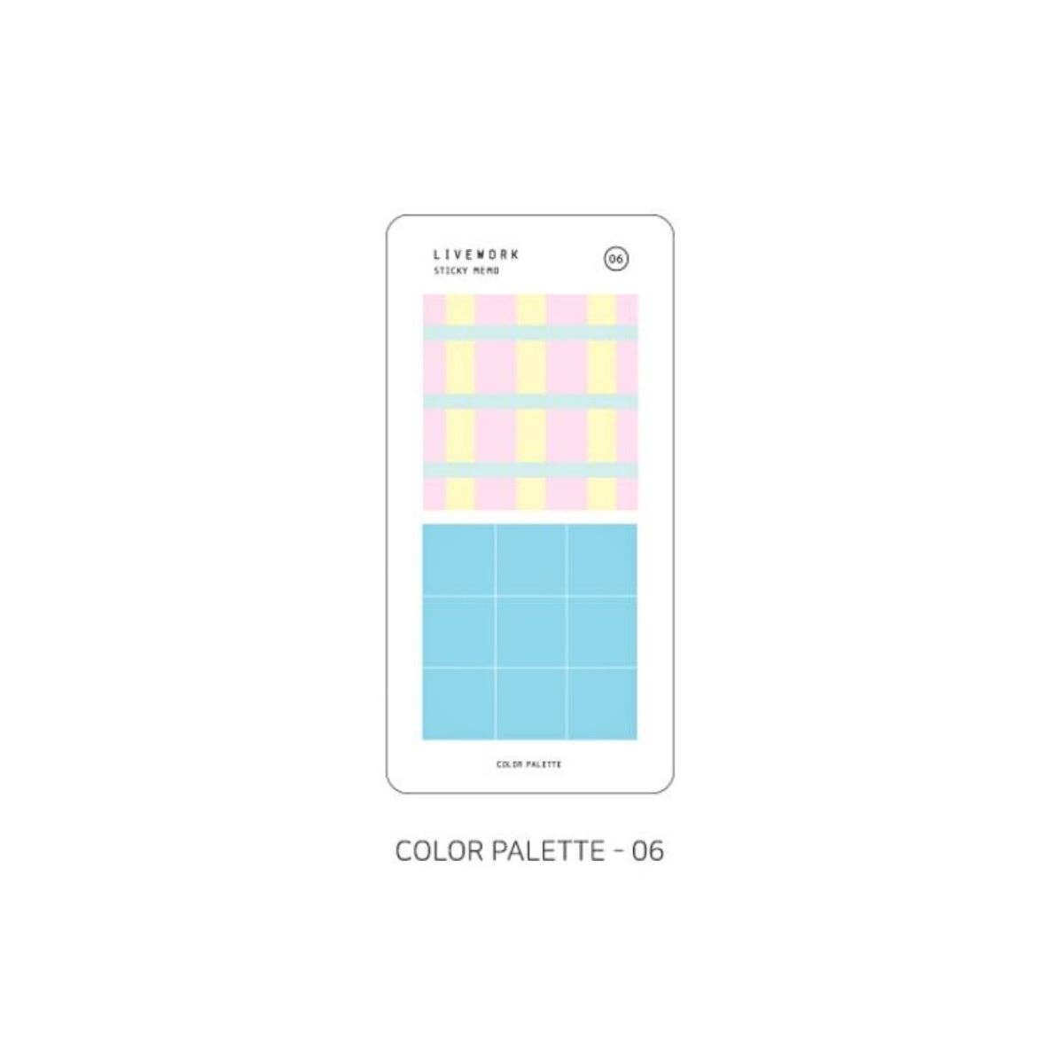 Livework Memo Sticky Note Set – 80 Sheets: Colour Palette 01
