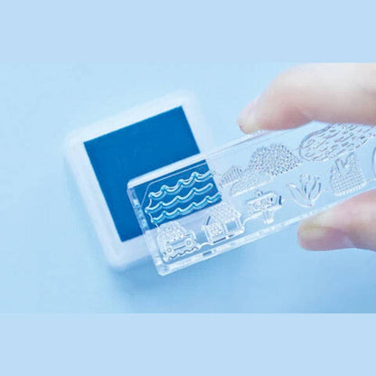 KING JIM Kori Jirushi Acrylic Stamp Pad: Lake