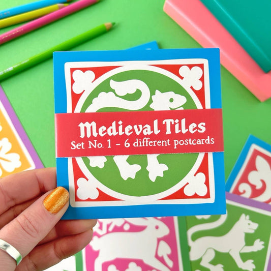 Medieval Tiles Postcard Set No1