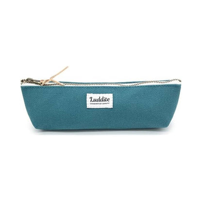 Luddite Boat Pen Case – Japanese Canvas & Denim in Three Sizes: Black / Small