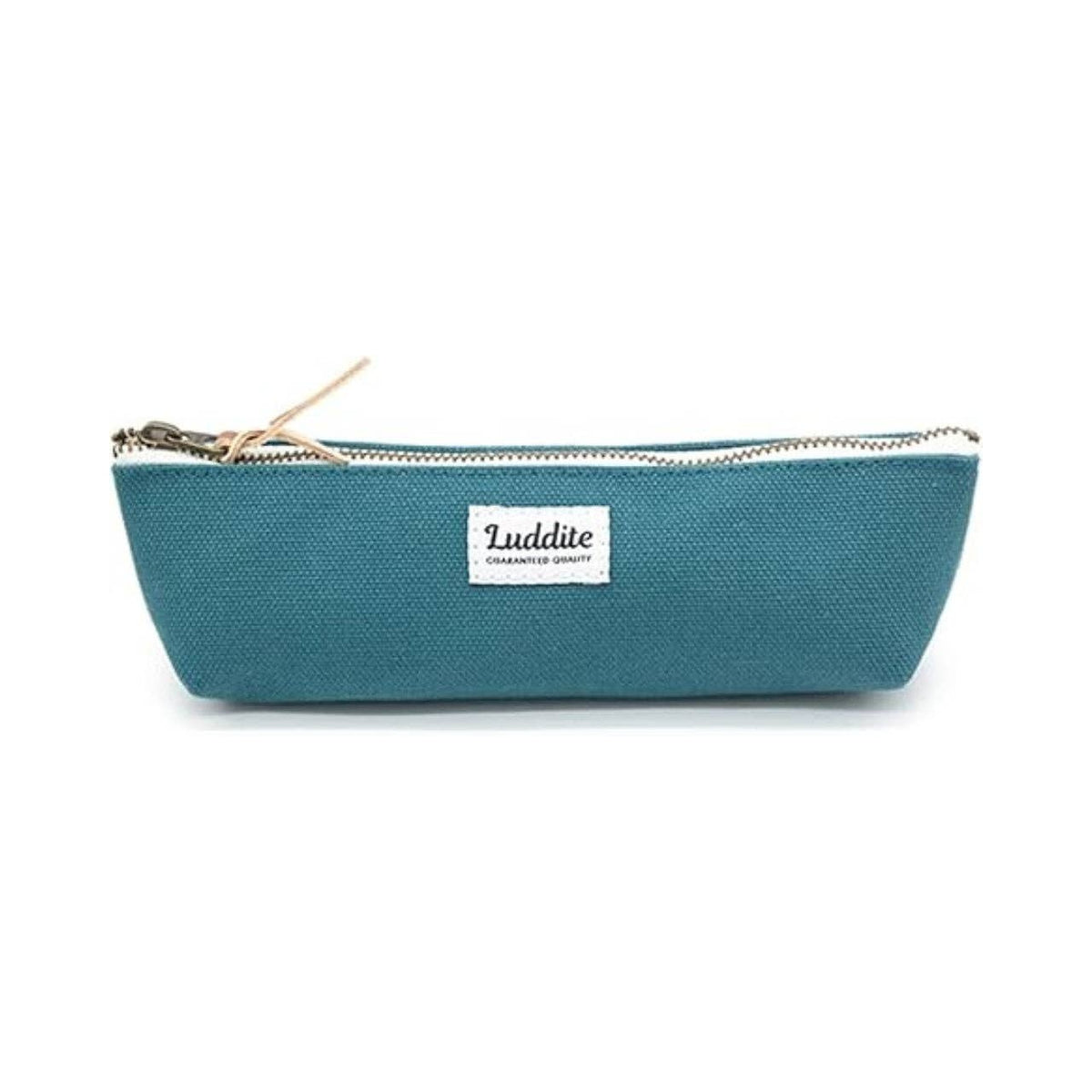 Luddite Boat Pen Case – Japanese Canvas & Denim in Three Sizes: Greige / Small